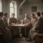 Antinomianism definition: meaning, history, and examples Historical church gathering illustrating an antinomianism debate