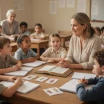 Catechesis: meaning, purpose, and how it works Diverse church group learning Christian faith together in a parish classroom