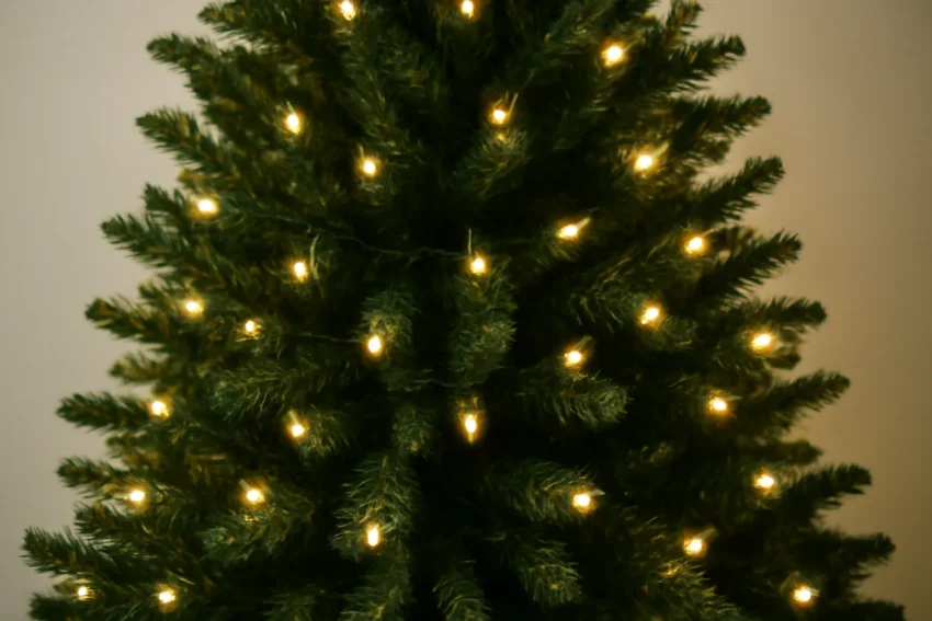 christmas tree lights white led