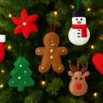 Christmas Tree with Felt Decorations: DIY Ideas and Tutorials christmas tree with felt decorations