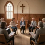 Congregationalism: beliefs, history, and church structure Congregational church members discussing decisions in a meeting