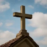 cross from church