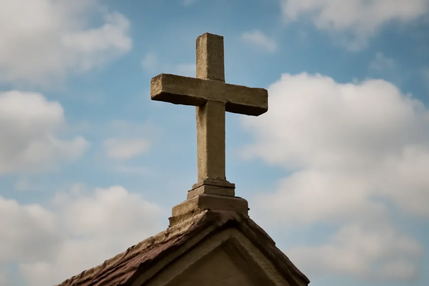 cross from church