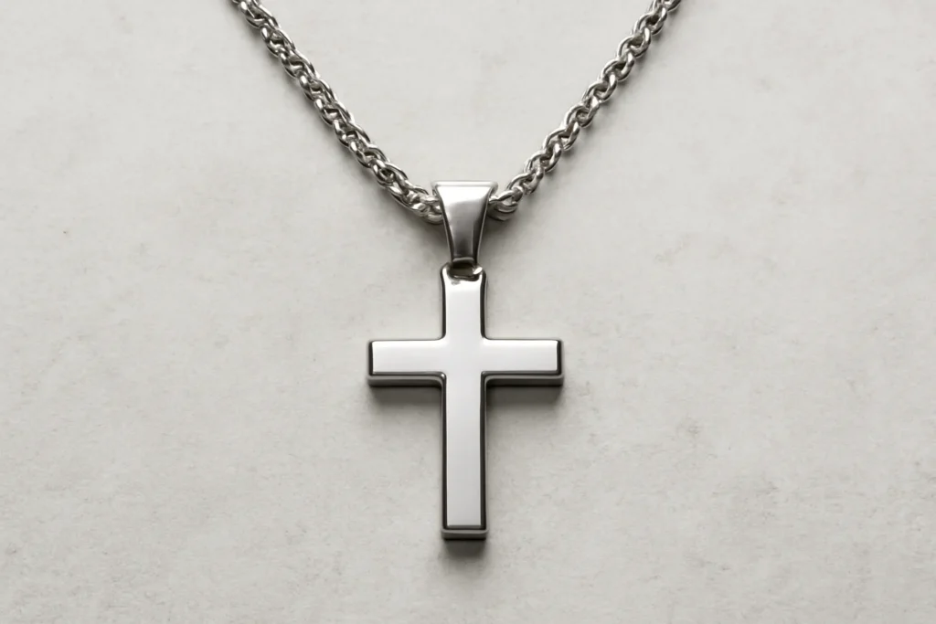 cross stainless steel necklace