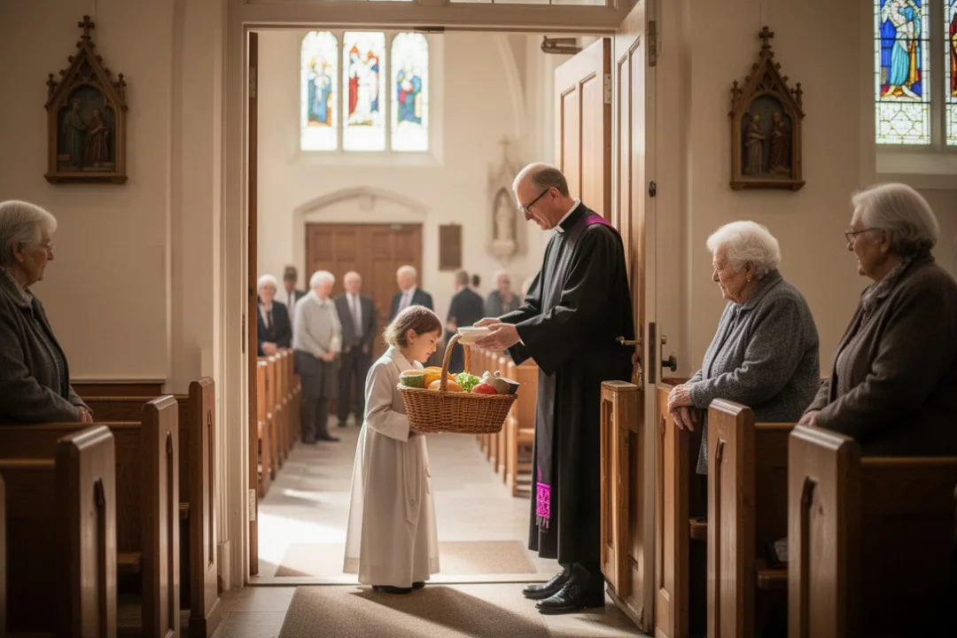 Deacon providing practical care to an elderly church member