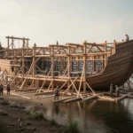Gopher wood in the Bible: what does it mean? Ancient ark construction showing timber compartments and waterproofing
