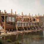 Gopher wood in the Bible: what does it mean? Ancient ark construction showing timber compartments and waterproofing