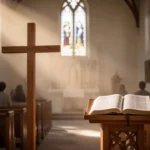 Incarnate definition: meaning, usage, and examples Sunlit church sanctuary symbolizing divine incarnation and human embodiment
