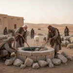 Isaac in the Bible: His life, faith, and lasting legacy Isaac’s servants reopening a well near Gerar in the desert