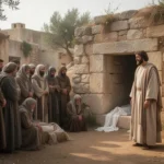 Lazarus in the Bible: His story, meaning, and lessons Mourners gather near Lazarus’s tomb in ancient Bethany