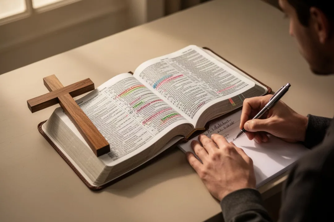 Bible study materials illustrating Christian teaching about propitiation