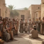 Psalm 81: Meaning, context, and prayerful lessons Ancient Israelite worship gathering with musicians and families celebrating