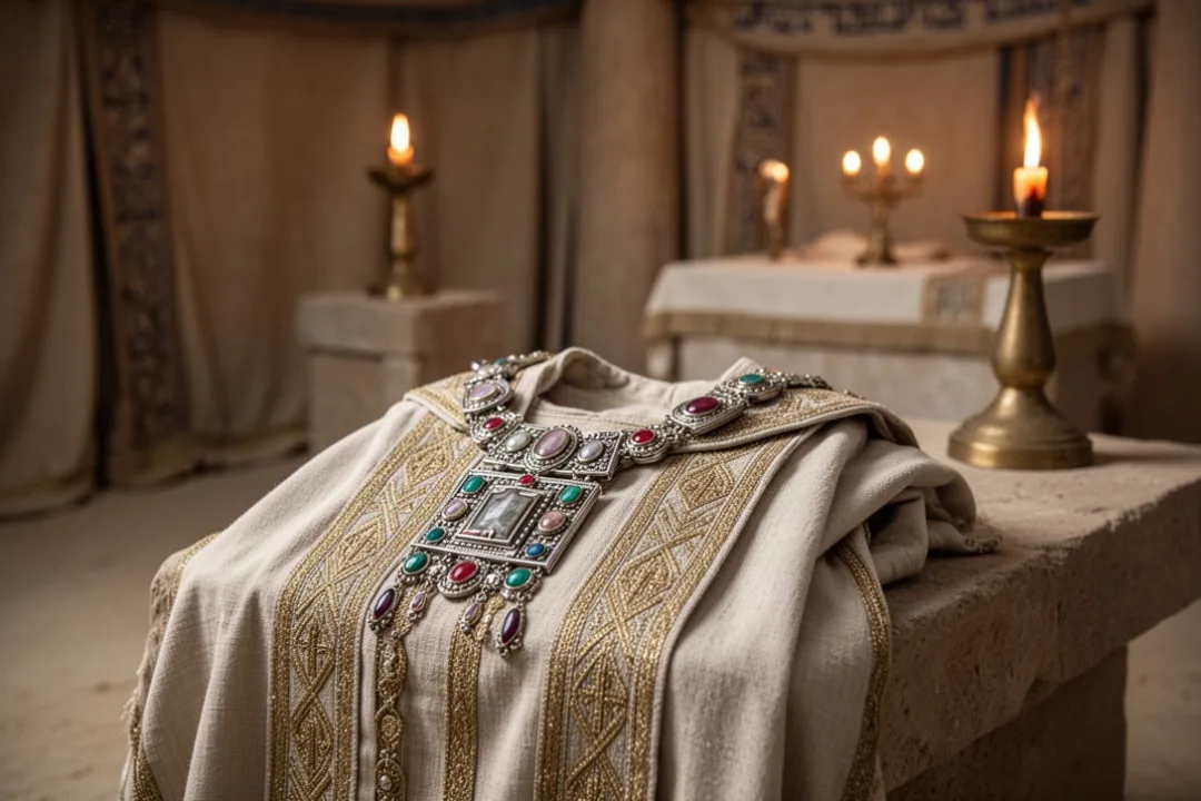 Ancient priestly breastpiece associated with the Urim and Thummim