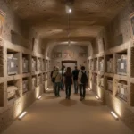 What are catacombs? Origins, uses, and famous sites Ancient Roman catacomb gallery with burial niches and wall paintings
