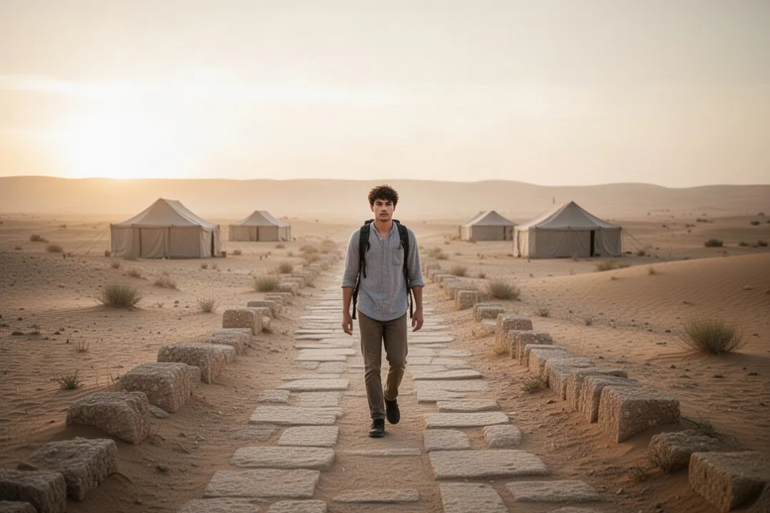 Ancient desert path representing Jacob’s journey and transformation
